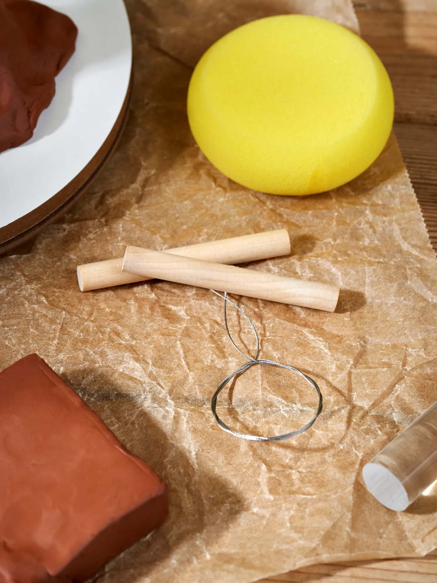 Tonschneider Und Schwamm-Set