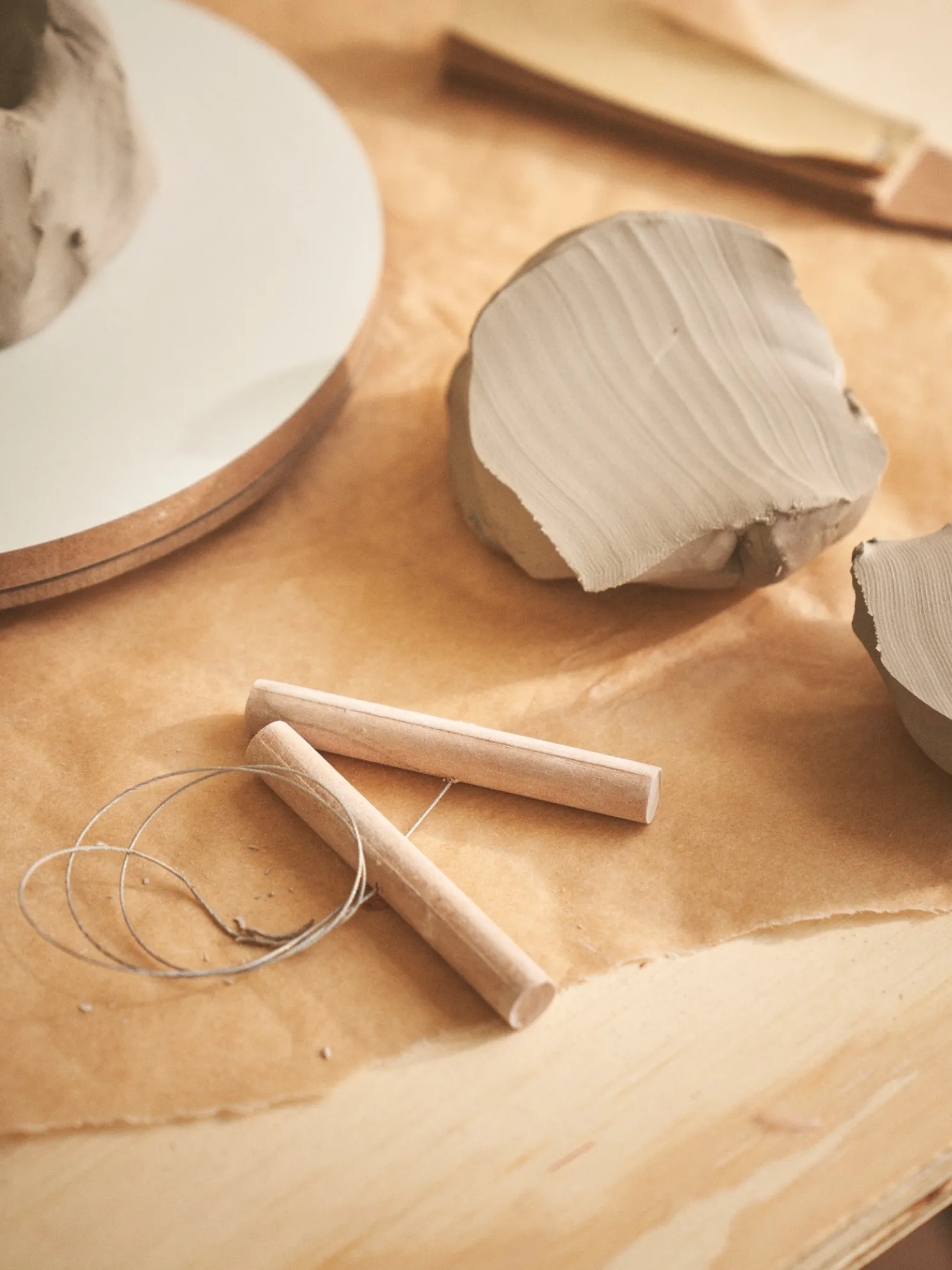 Tonschneider Und Schwamm-Set