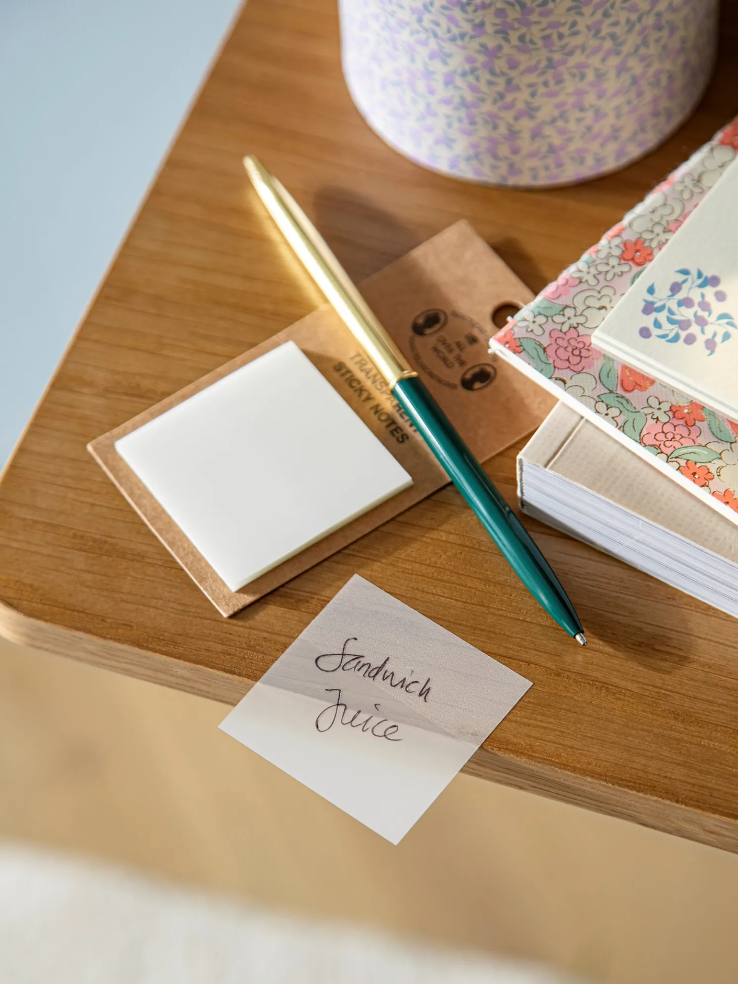 Transparente Haftnotizen