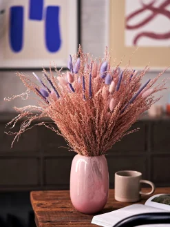 Trockenblumen Rosa Klein