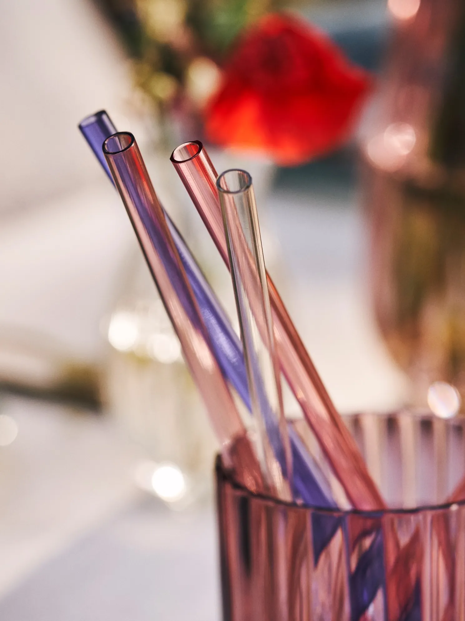 Wiederverwendbare Kunststoffstrohhalme